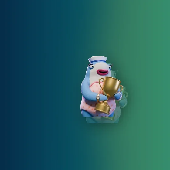 Decorative 4Tuna clean mobile-first product map character artwork